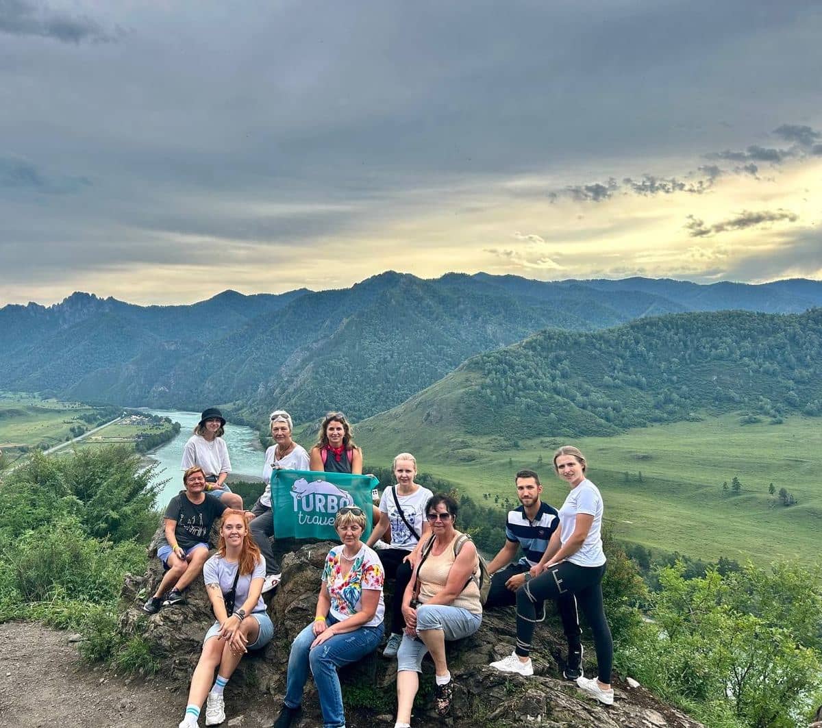 Группа туристов ToursCOFFEE на Алтае