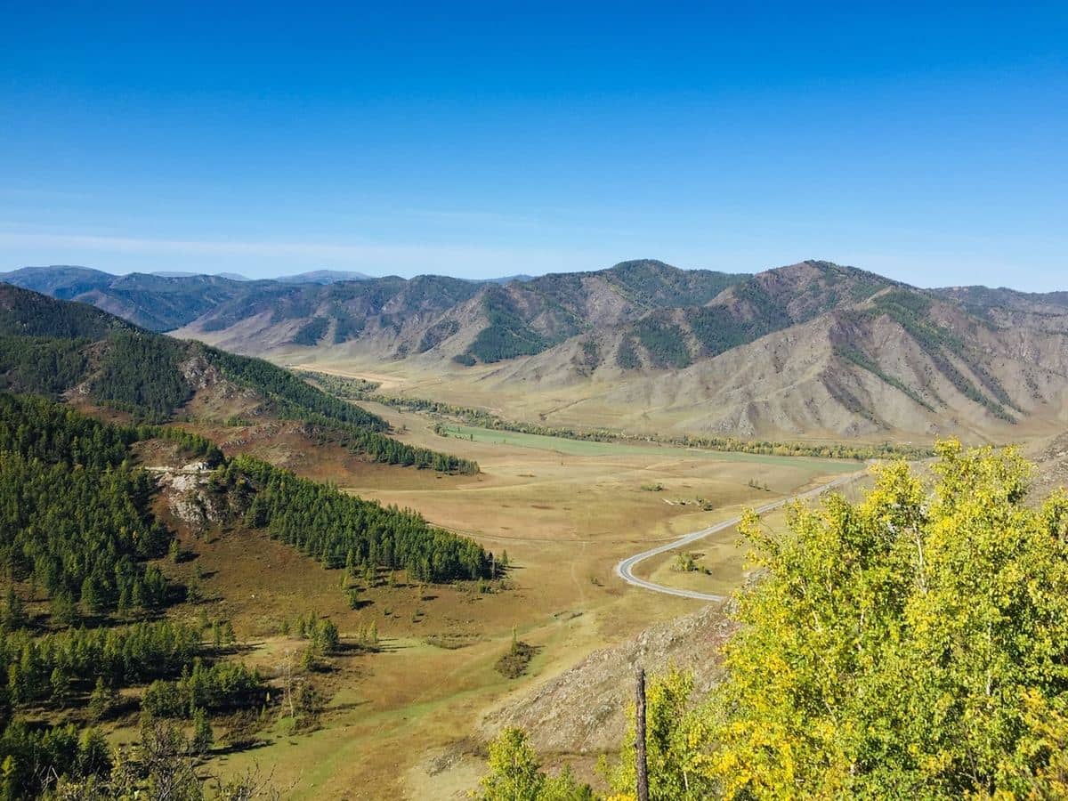 Панорама долины Алтая